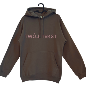 Personalizowana bluza z kapturem z Twoim napisem - haft