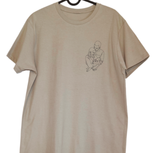 Koszulka T-shirt z haftem outline – konturowy haft postaci ze zdjęcia